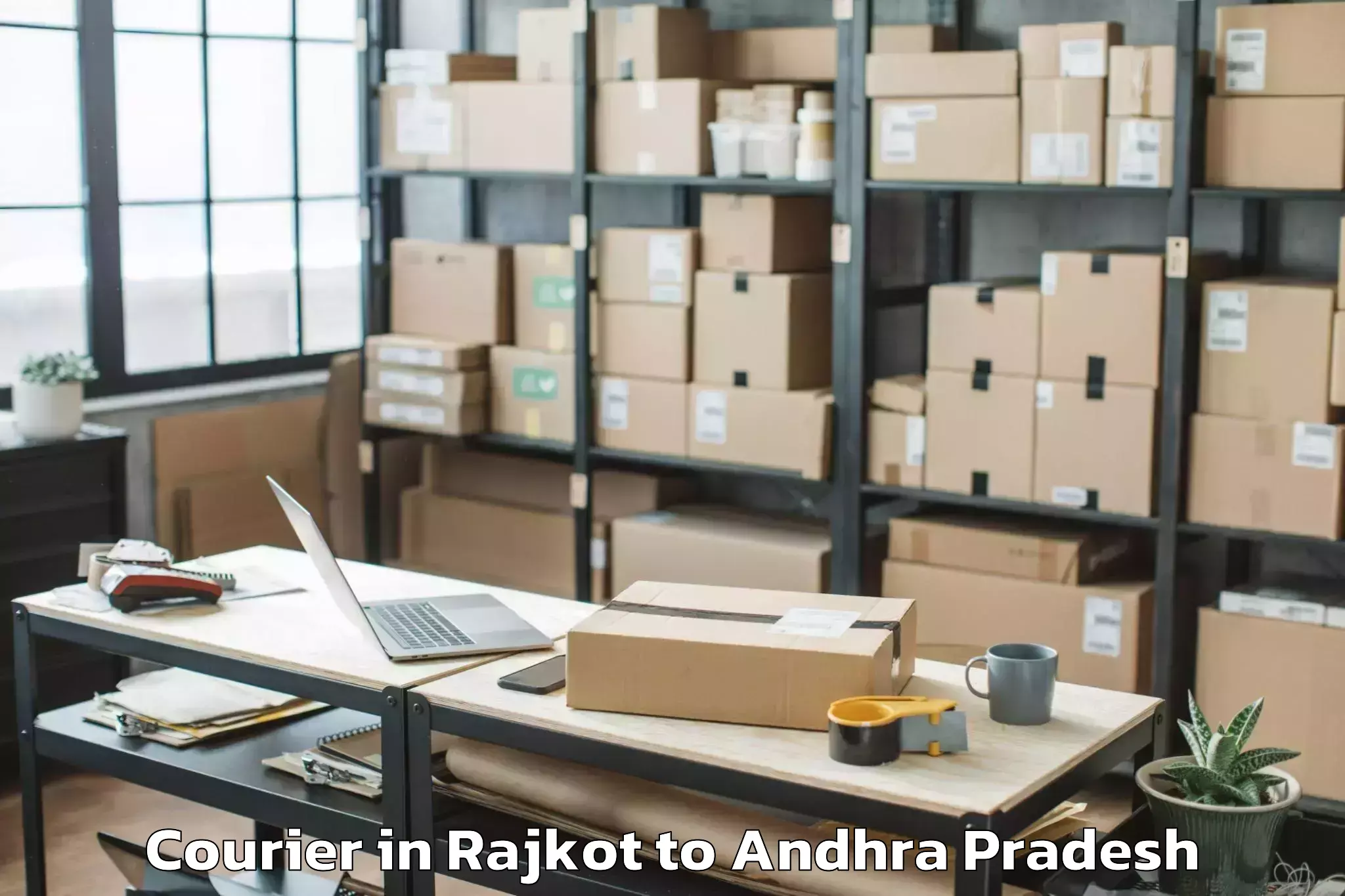 Leading Rajkot to Madugula Courier Provider